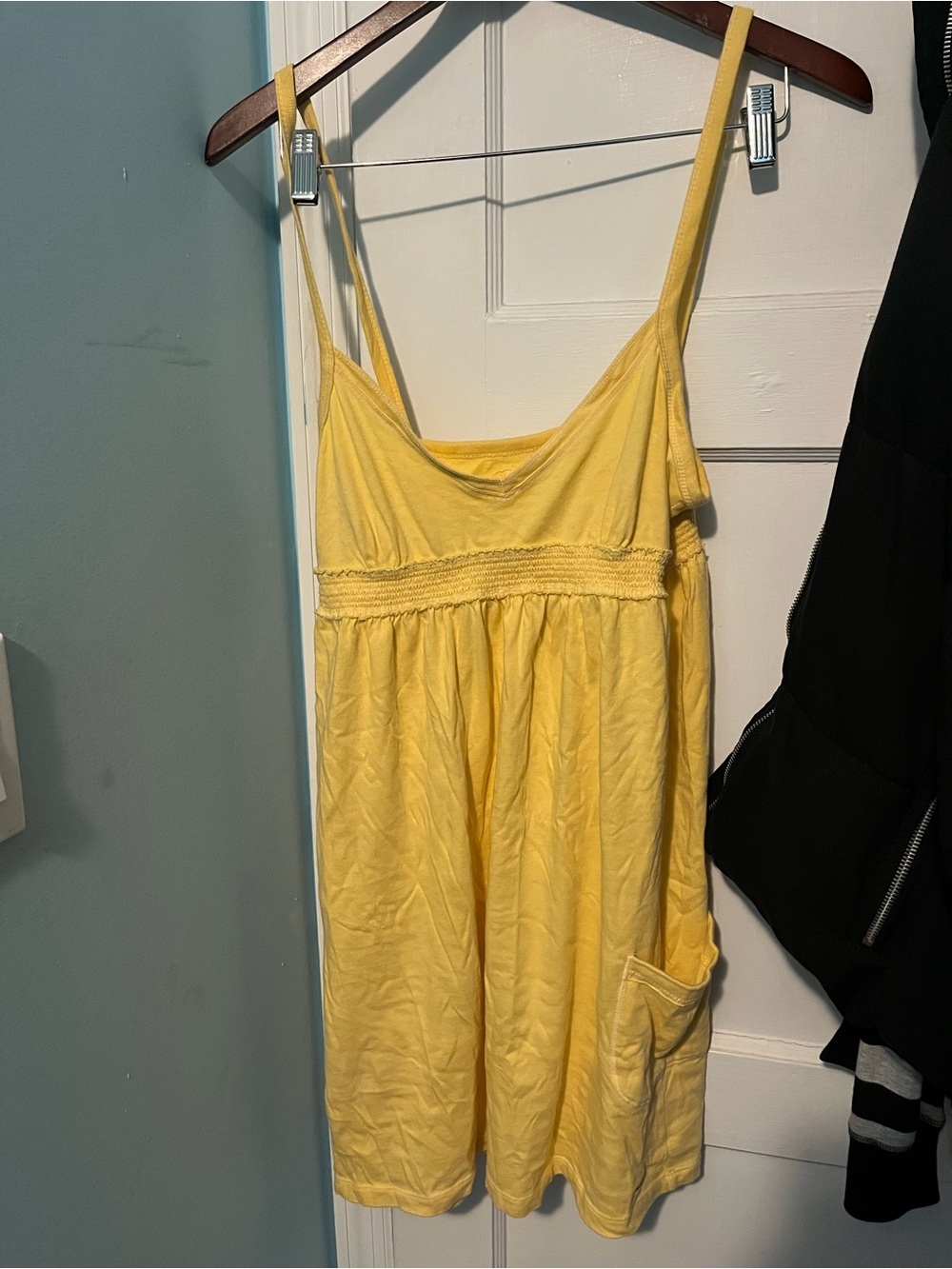 Hollister Yellow Spaghetti Strap Sundress